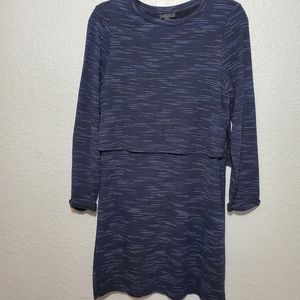 Topshop Long Sleeves blue dress, Size 8